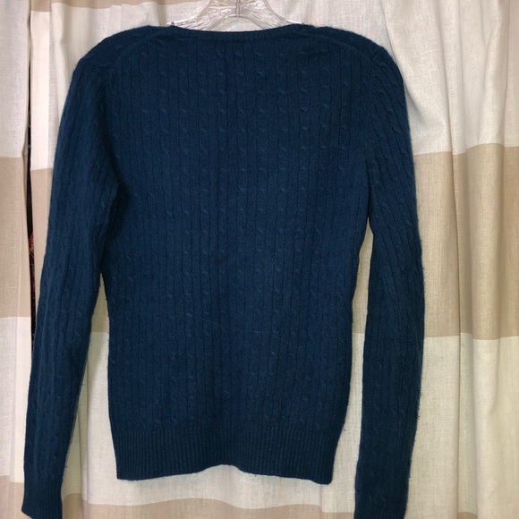 Blue 100% cashmere sweater - Picture 5 of 5